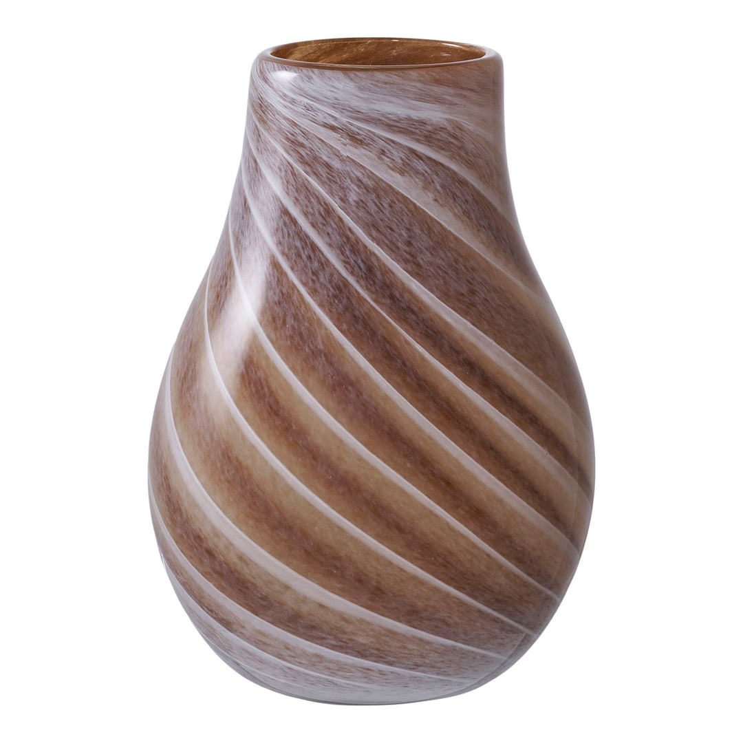 Produktbillede af HOUSE NORDIC vase rund brun glas Ø16x23 i premium kvalitet