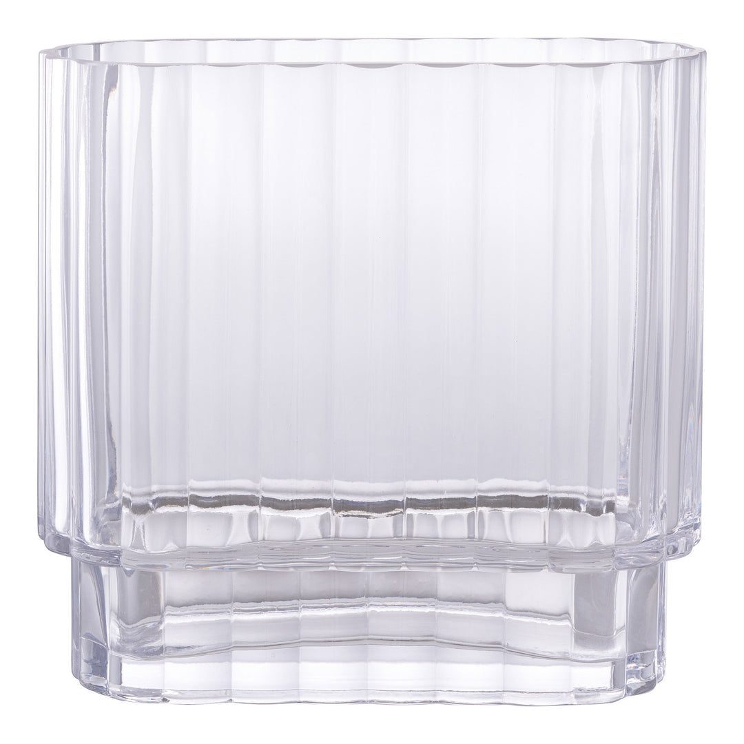 HOUSE NORDIC vase oval klar glas H:19,5