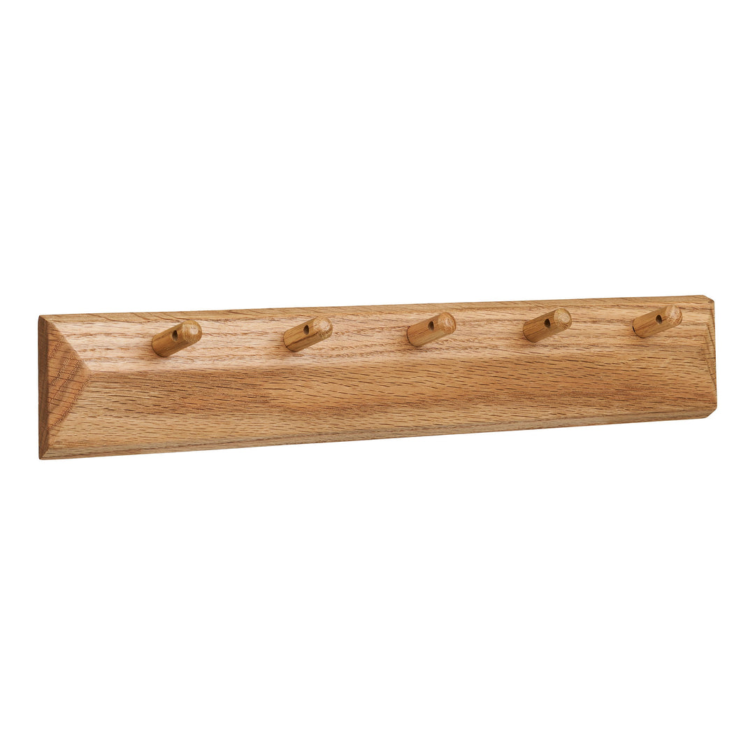 HOUSE NORDIC  Barco knagerække m. 5 knager natur eg B:50