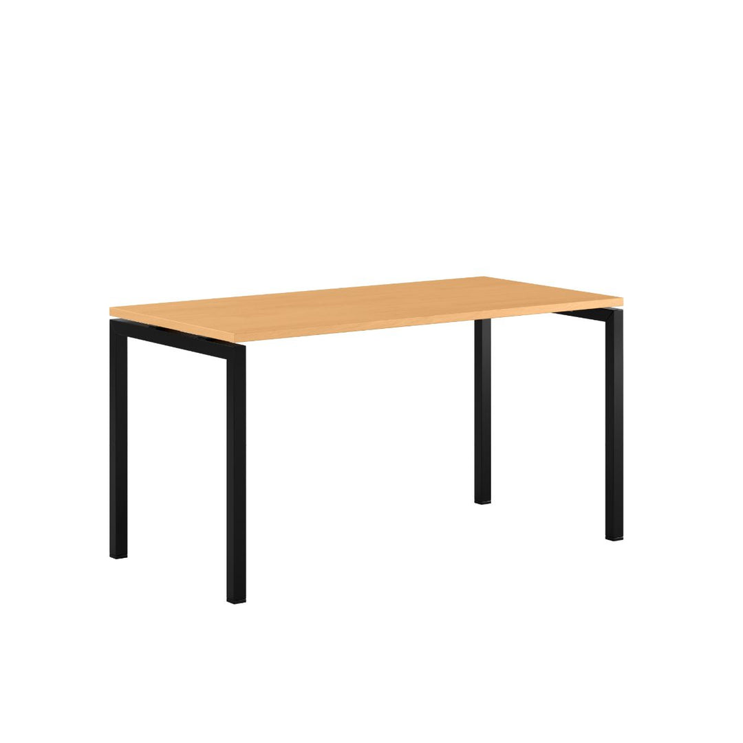 Produktbillede af Luna U Bord 140x70cm Bøg-sort på tilbud