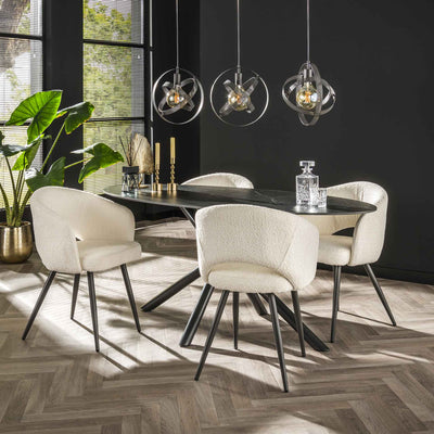 tilbud på Sleek spisebord, oval 90 x 180 cm med keramisk topplade. Billigt udsalg! Hurtig levering: 1-2 hverdage. Varenummer: 3NDC-4908. Spar op til 51%.