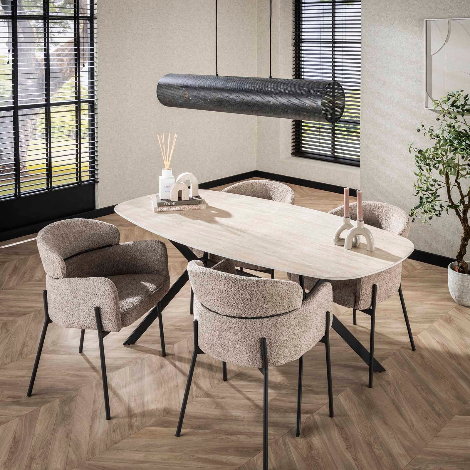 Produktbillede af Travis Spisebord med keramisk overflade 90 x 180 cm. på tilbud i høj kvalitet