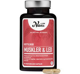 Detaljeret produktbillede af Nani Muskler & Led 90 kap. på tilbud
