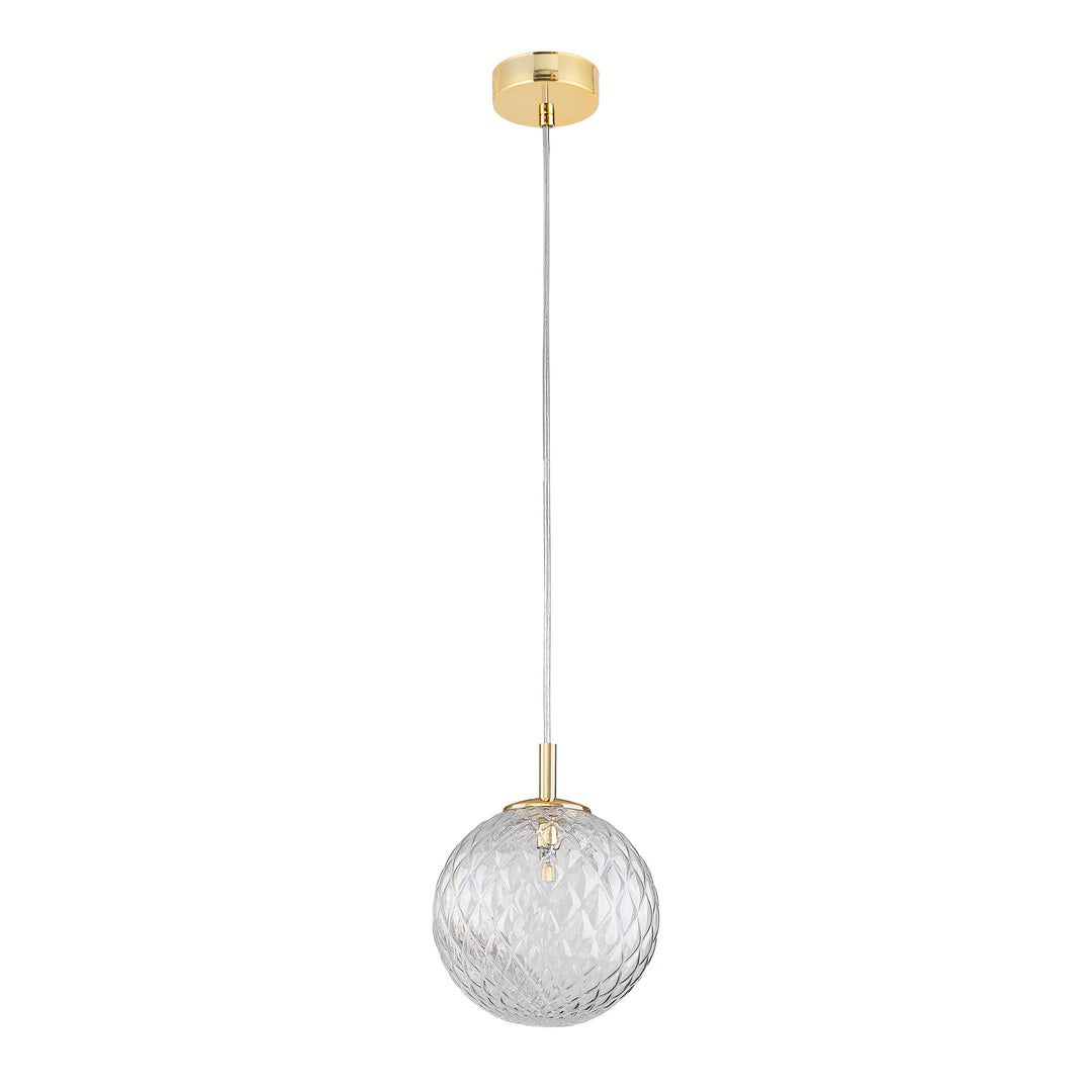 TK Cadix loftlampe 210 glas og guld stål