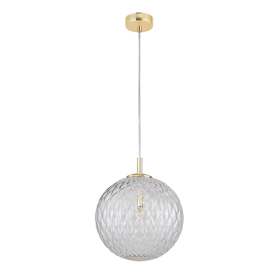 TK Cadix loftlampe glas og guld stål