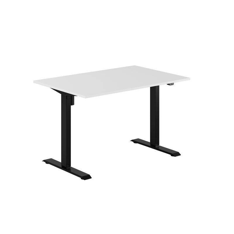 Produktbillede af EASY Hæve/Sænkebord m/1 motor 120x80cm Hvid-sort på tilbud
