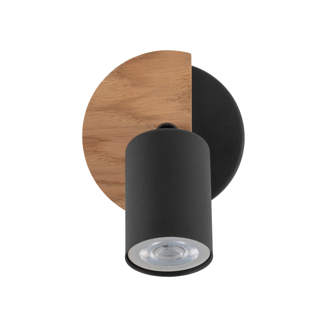 TK Cover loftlampe valnøddefarvet træ og sort stål