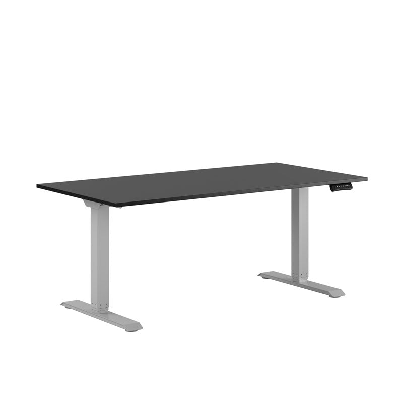 Produktbillede af Premium Hæve/Sænkebord m/2 motorer 160x80cm Sort-grå på tilbud