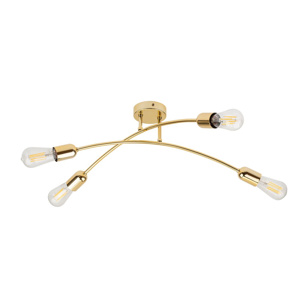 TK Helix loftlampe guld metal