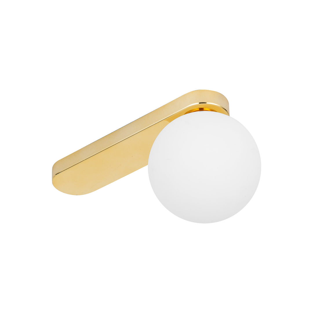 TK Bianca loftlampe hvid glas og guld stål