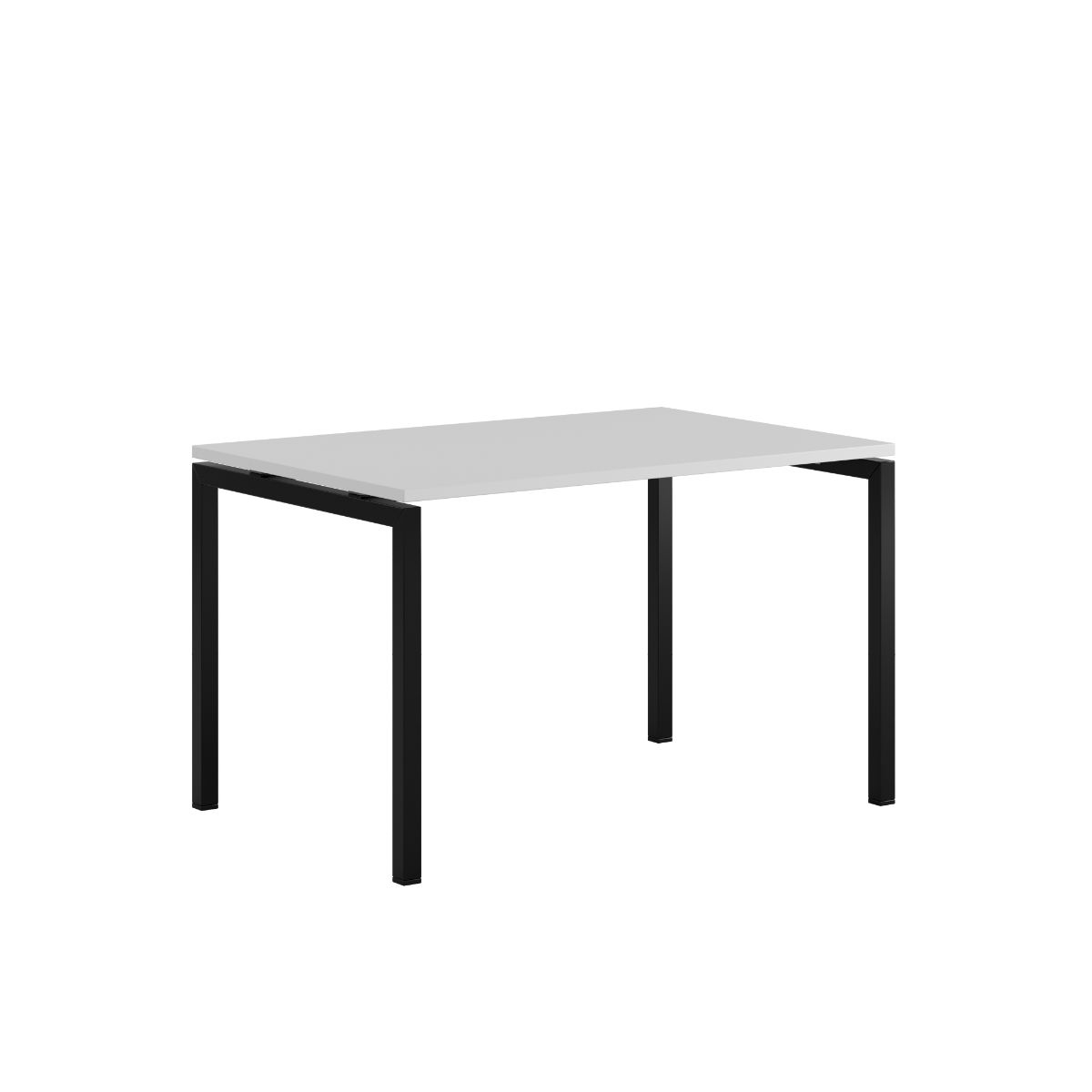 Produktbillede af Luna U Bord 120x80cm Hvid-sort på tilbud