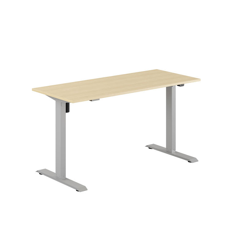 Produktbillede af EASY Hæve/Sænkebord m/1 motor 140x60cm Birk-grå på tilbud