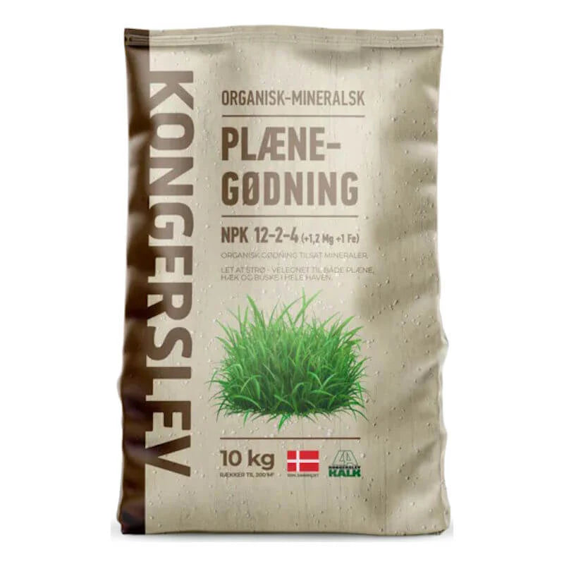 Delorganisk plænegødning 10 kg NPK 12-3-5