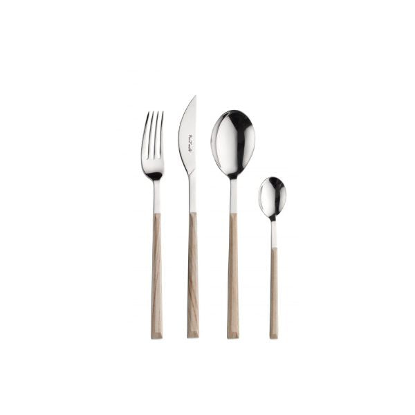 Produktbillede af Bestiksæt 24 Dele Sushi Queen Birch Pintinox på tilbud – premium kvalitet og detaljer