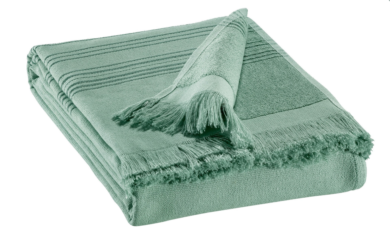 Produktbillede af Cancun Strandhåndklæde 90 x 180 cm Sauge på tilbud i høj kvalitet