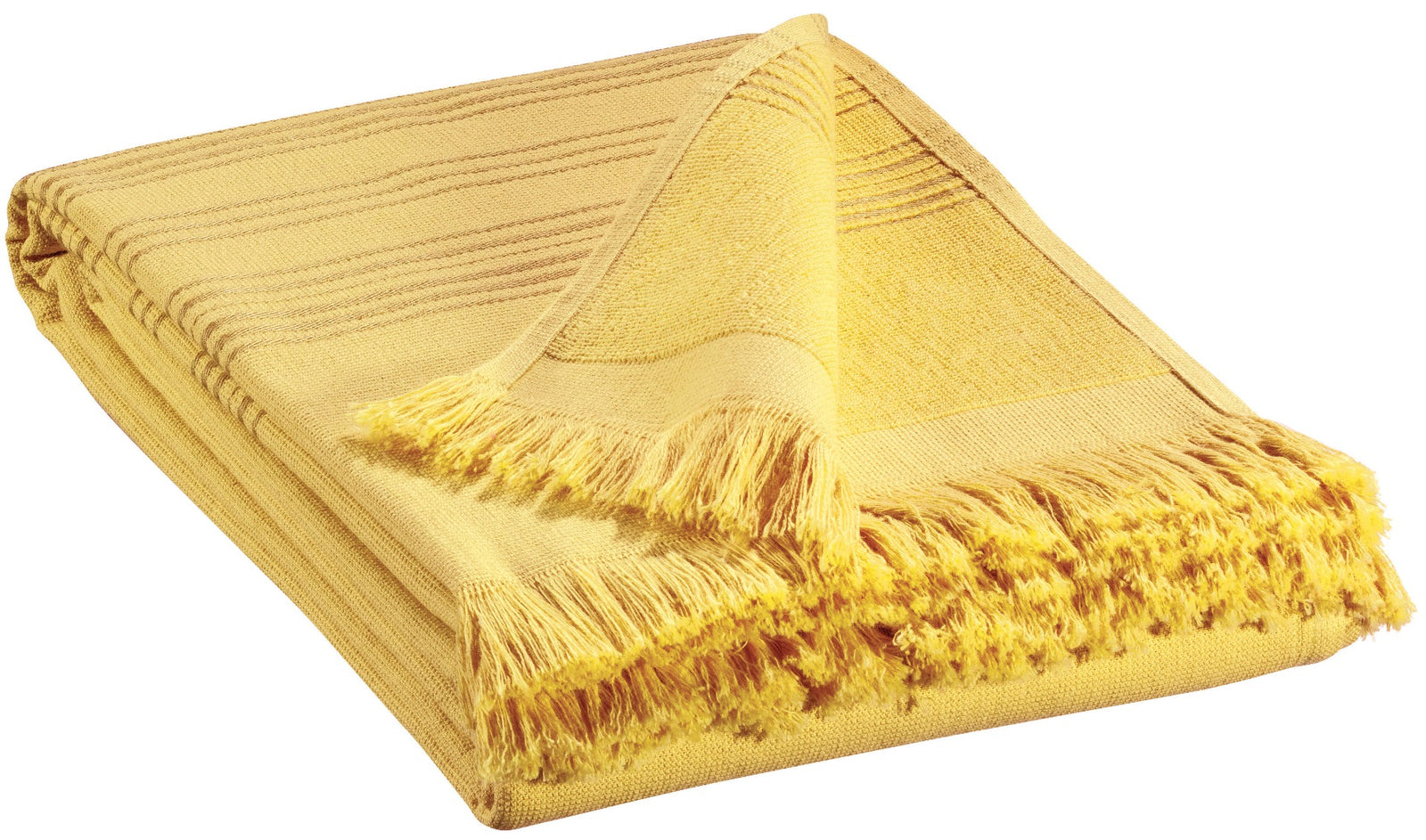 Produktbillede af Cancun Strandhåndklæde 90 x 180 cm Curry på tilbud i høj kvalitet