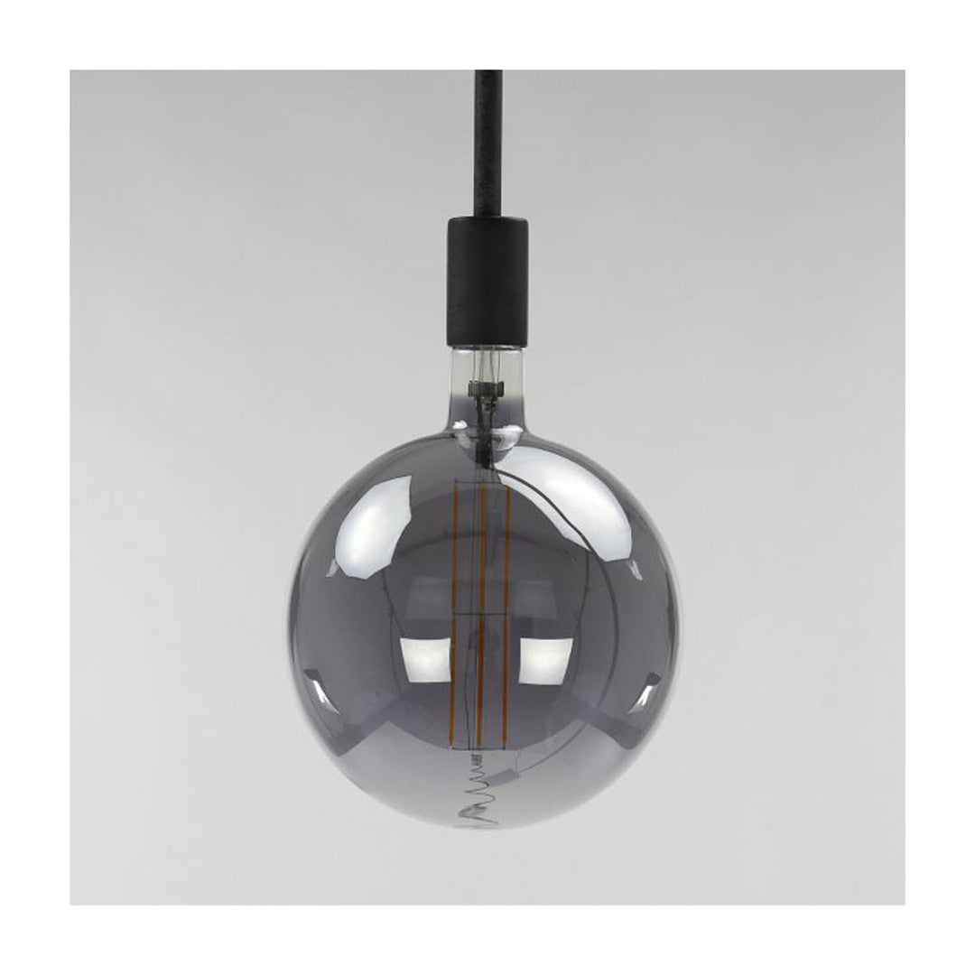 FURBO rund LED pære grå glas
