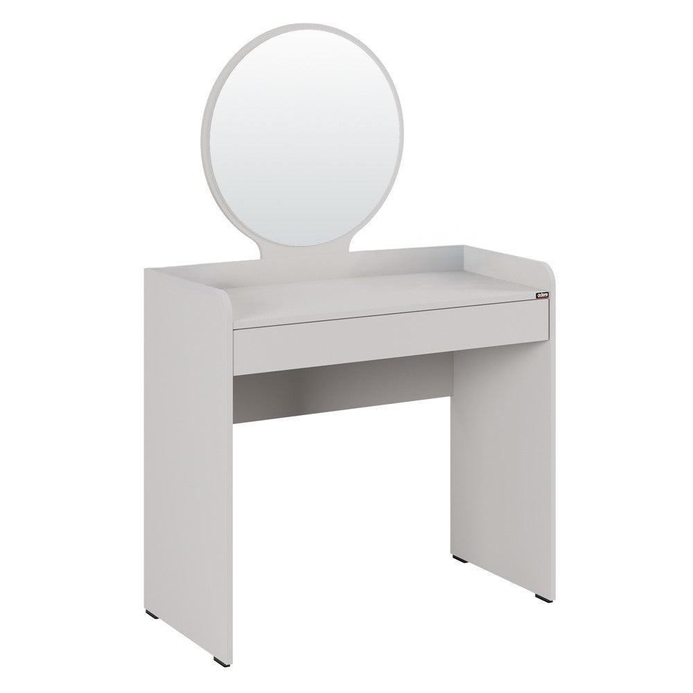 NORDVÄRK Tmu-701-Vv-1 makeup bord m. spejl 1 skuffe melamin 90x47