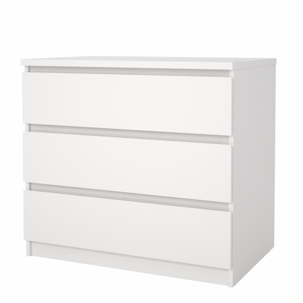 TVILUM Naia kommode m. 3 skuffer hvid spånplade B: 77 cm