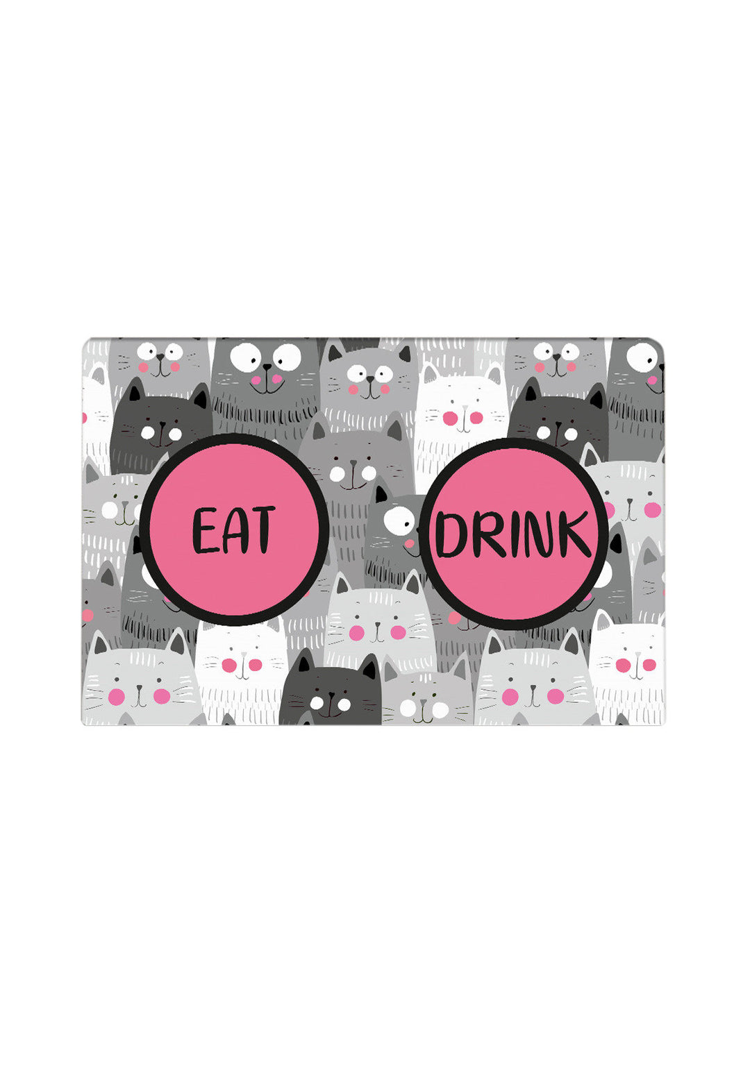 TEPPI Cat's kattebakkemåtte rektangulær multifarvet PVC 45x70