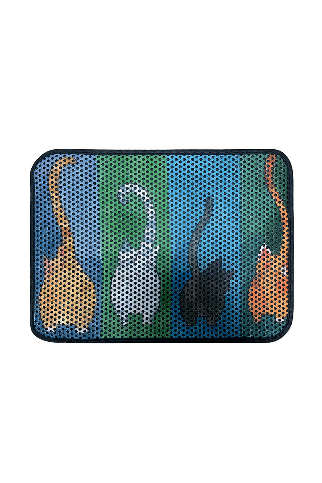 TEPPI Gatto kattebakkemåtte rektangulær multifarvet PVC og polyester 45x70