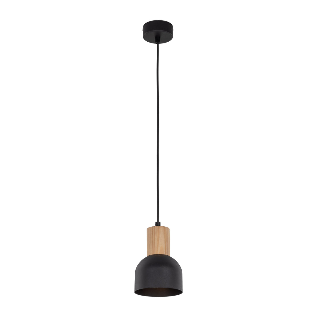 TK Cairo loftlampe natur træ og sort metal