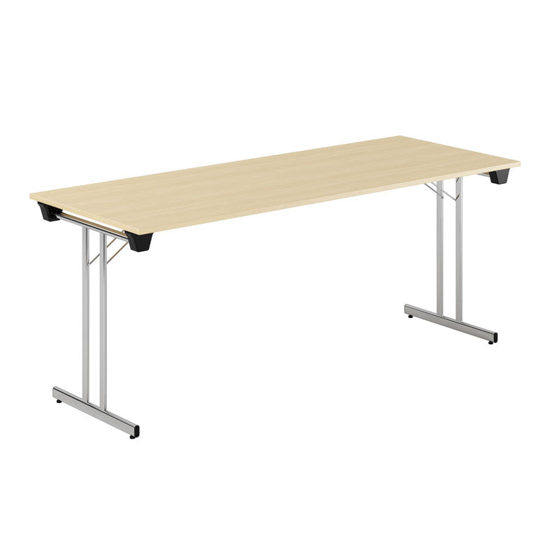 Produktbillede af Dinner Style 180x70cm Sammenklappeligt bord Birk-krom på tilbud