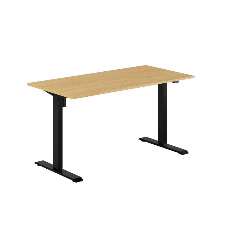 Produktbillede af EASY Hæve/Sænkebord m/1 motor 140x70cm Eg-sort på tilbud