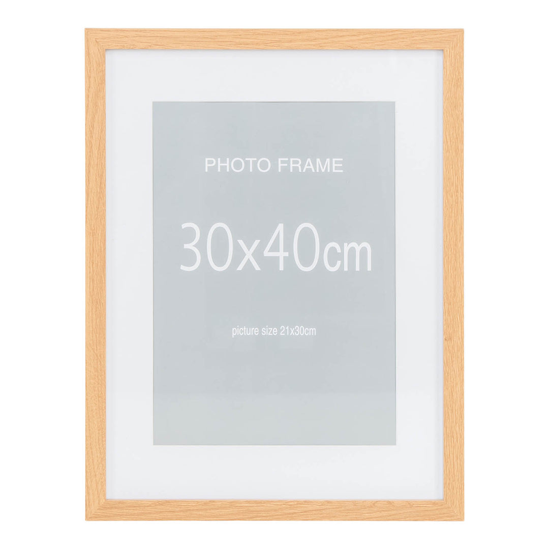 Produktbillede af HOUSE NORDIC Marbella rammer 15 stk. 40x30 cm 10 stk. sort 5 stk. natur MDF med glasfront i premium kvalitet