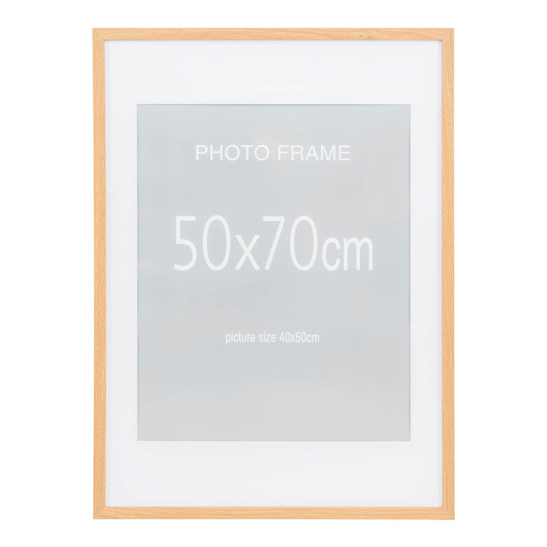 Produktbillede af HOUSE NORDIC Marbella rammer 15 stk. 70x50 cm 10 stk. sort 5 stk. natur MDF med glasfront i premium kvalitet