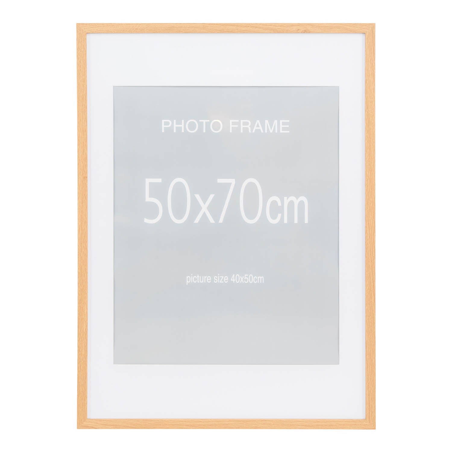 Produktbillede af HOUSE NORDIC Marbella rammer 15 stk. 70x50 cm 10 stk. sort 5 stk. natur MDF med glasfront i premium kvalitet