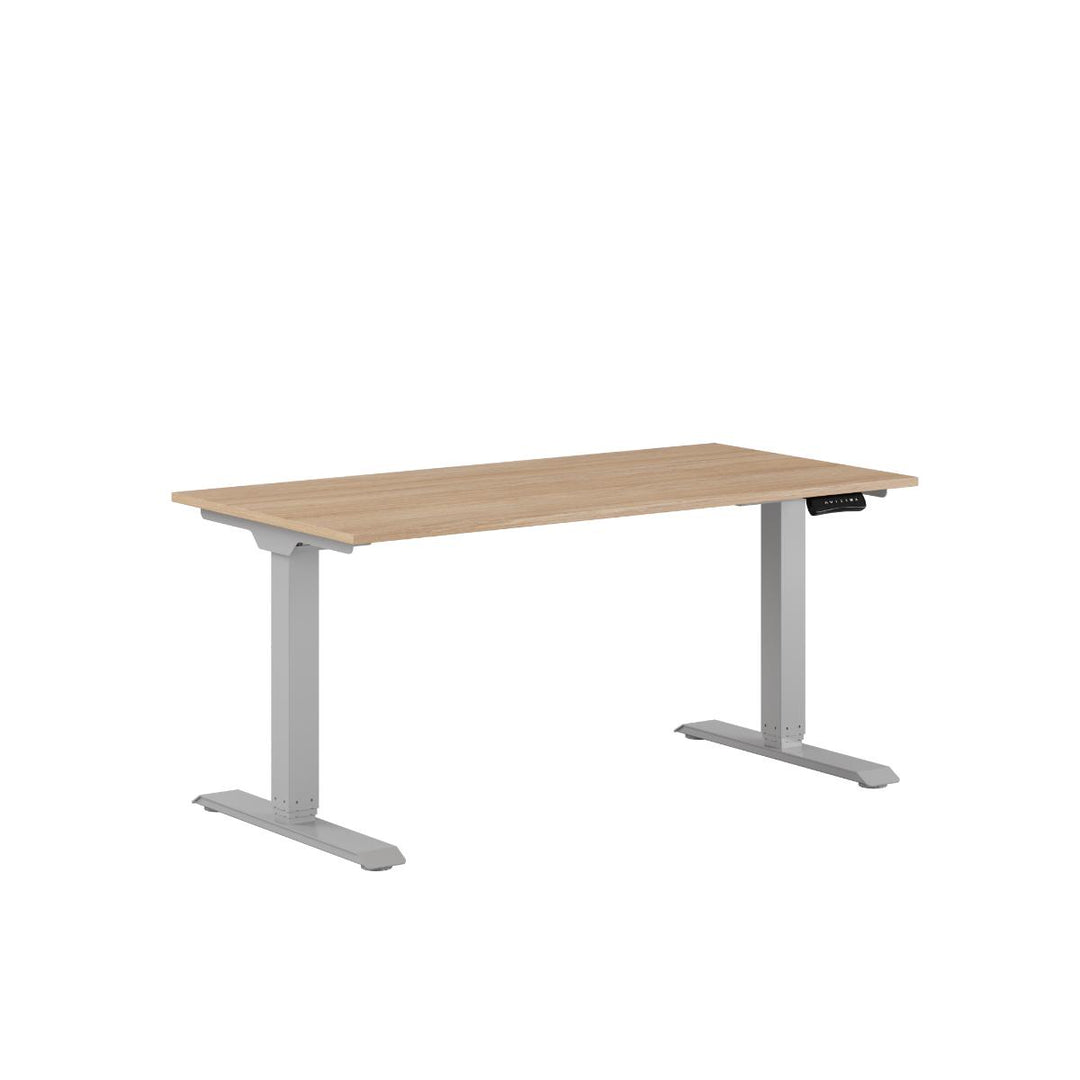 Produktbillede af Premium Hæve/Sænkebord m/2 motorer 140x70cm Urban-grå på tilbud