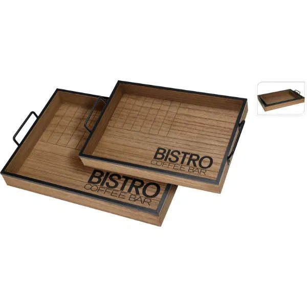 Serveringsbakke Sæt 2 Stk Bistro