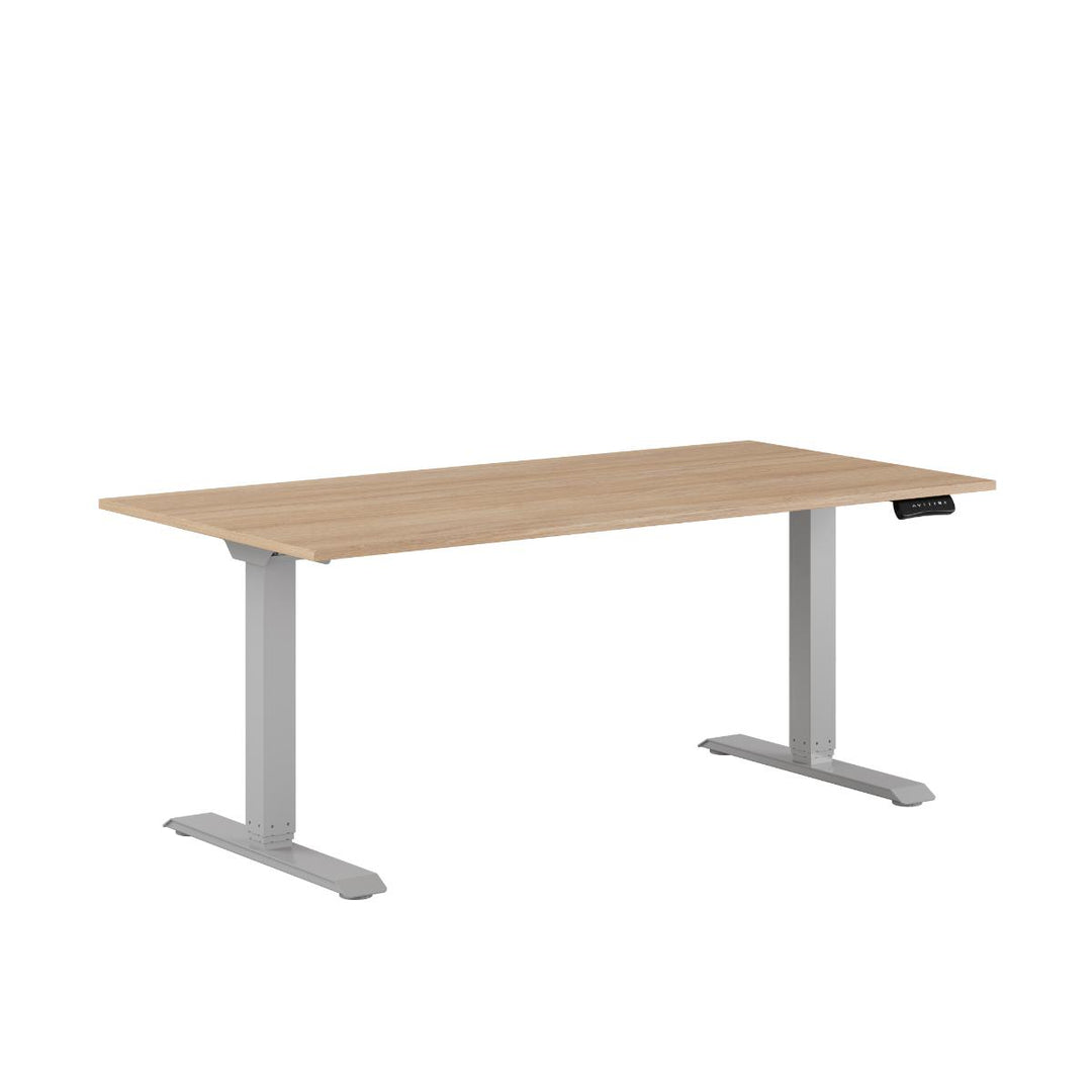 Produktbillede af Premium Hæve/Sænkebord m/2 motorer 160x80cm Urban-grå på tilbud