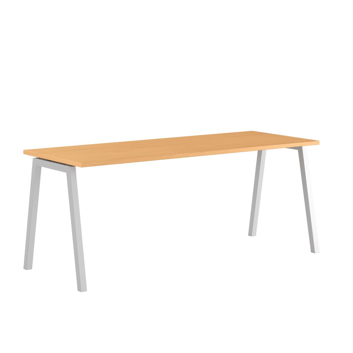 Produktbillede af Luna A Bord 180x70cm Bøg-hvid på tilbud
