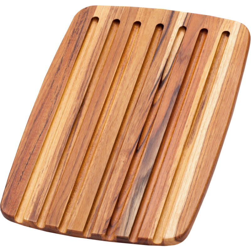 Produktbillede af Teak Haus Essentiel Bræt Til Brød 41 x 28 x 1,4 Cm på tilbud – premium kvalitet og detaljer