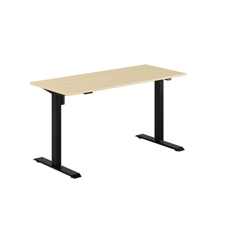 Produktbillede af EASY Hæve/Sænkebord m/1 motor 140x60cm Birk-sort på tilbud