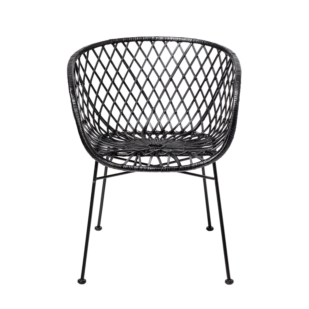 Produktbillede af BLOOMINGVILLE KAMA LOUNGESTOL RATTAN SORT 76 i premium kvalitet