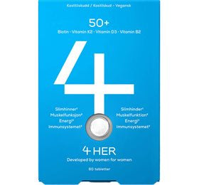Produktbillede af 4HER 50+ (60 tabl) på tilbud i brug