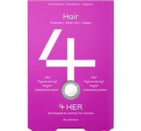 Produktbillede af 4HER Hair (60 tabl) på tilbud i brug