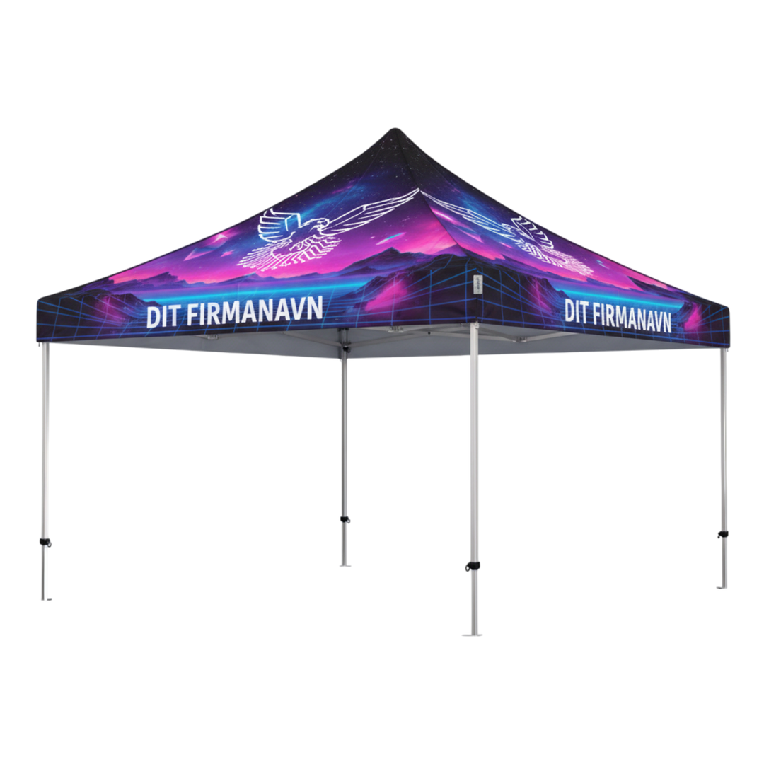 Produktbillede af Foldetelt Komplet 4x4m HEXA Heavy Duty Fullprint på tilbud