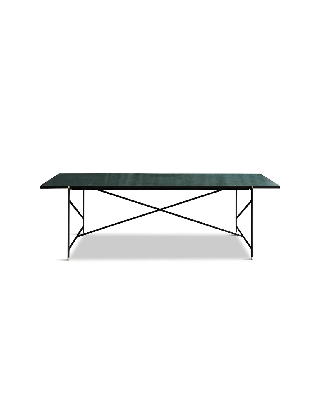 Produktbillede af HANDVÄRK DINING TABLE BRASS FRAME GRØN 230 i premium kvalitet