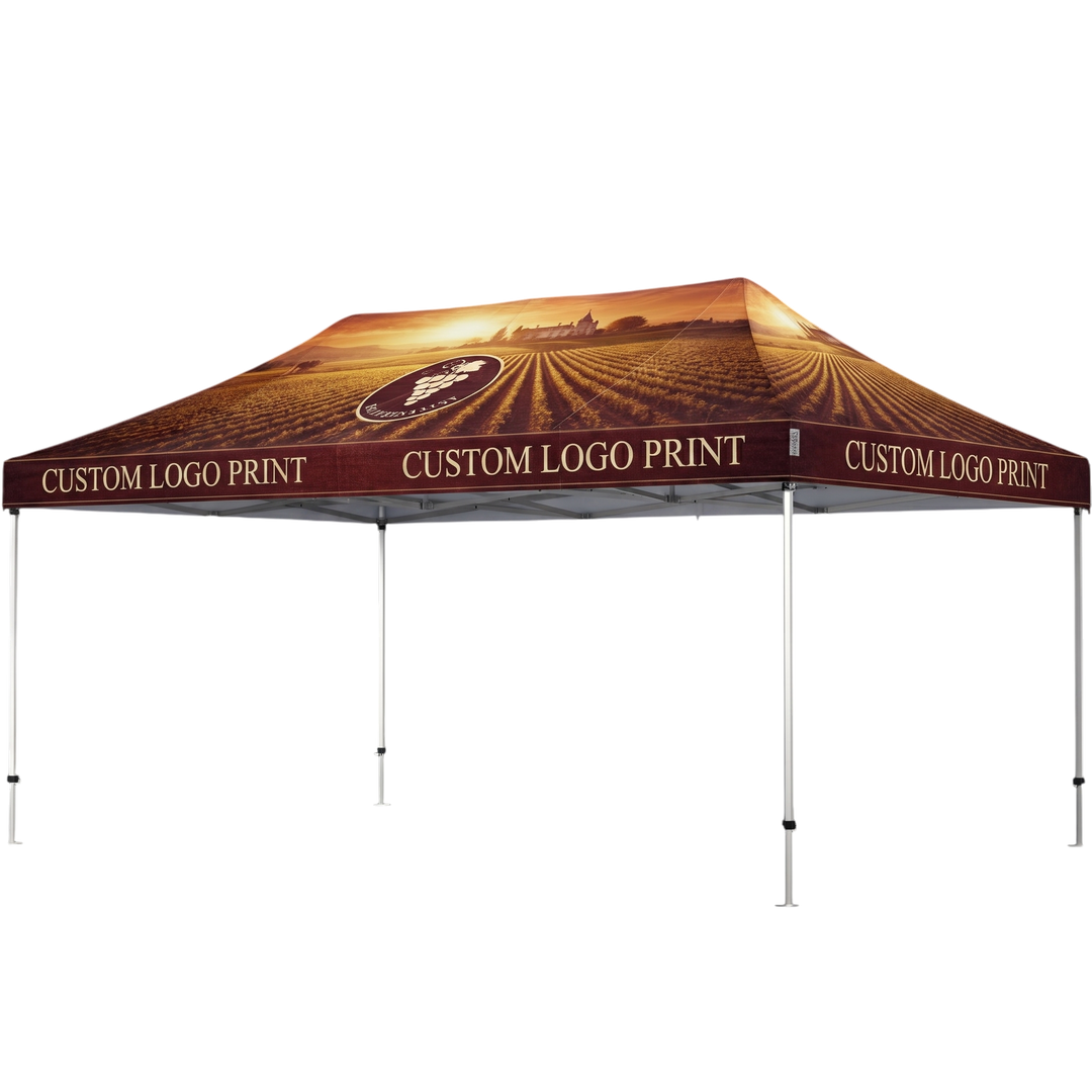 Foldetelt Komplet 4x6m HEXA Heavy Duty Fullprint