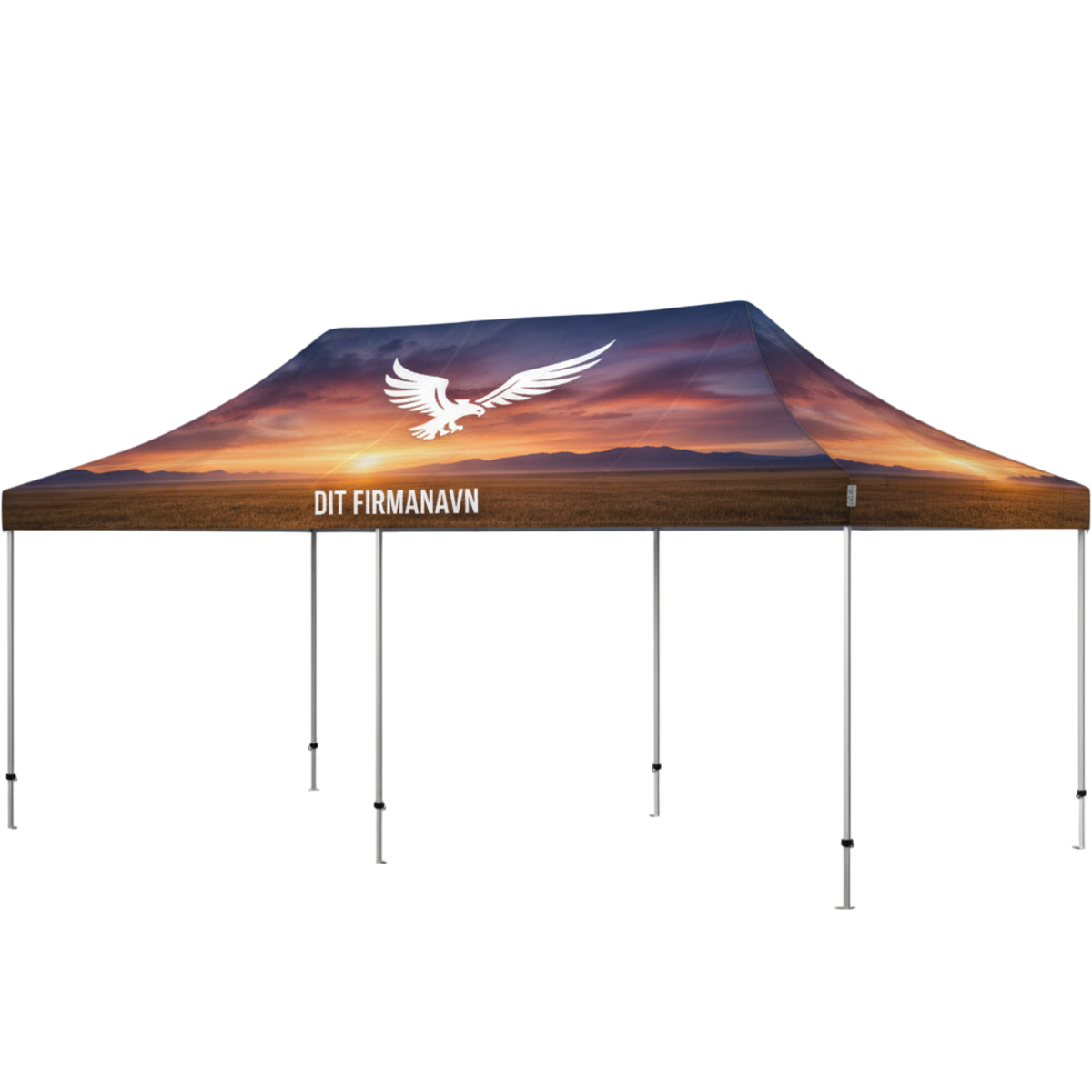 Produktbillede af Foldetelt Komplet 4x8m HEXA Heavy Duty Fullprint på tilbud