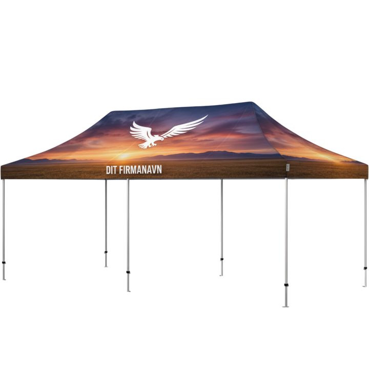 Produktbillede af Foldetelt Komplet 4x8m HEXA Heavy Duty Fullprint på tilbud