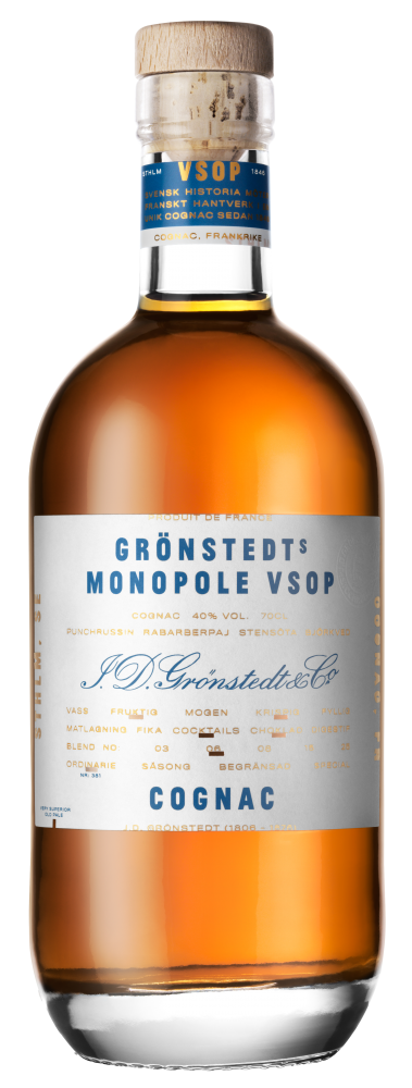 Produktbillede af Grönstedts Monopole Vsop Cognac Fl 70 på tilbud i premium kvalitet