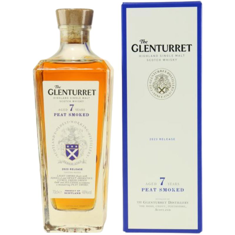 Produktbillede af The Glenturret 7 Years Old Peated Release 2023 på tilbud i premium kvalitet