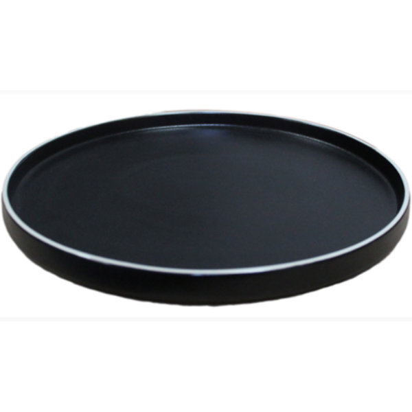Produktbillede af Tallerken 25 Cm. Sort/hvid på tilbud i premium kvalitet