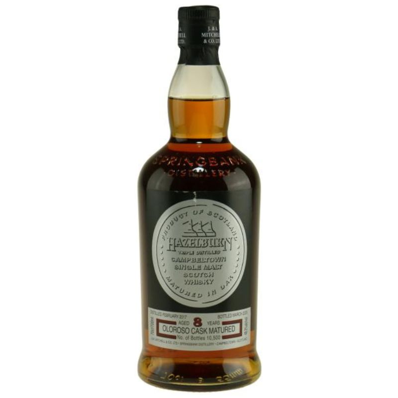 Produktbillede af Springbank 8 Yo Hazelburn Sherrywood March 2025 Single Malt Fl 70 på tilbud – premium kvalitet og detaljer