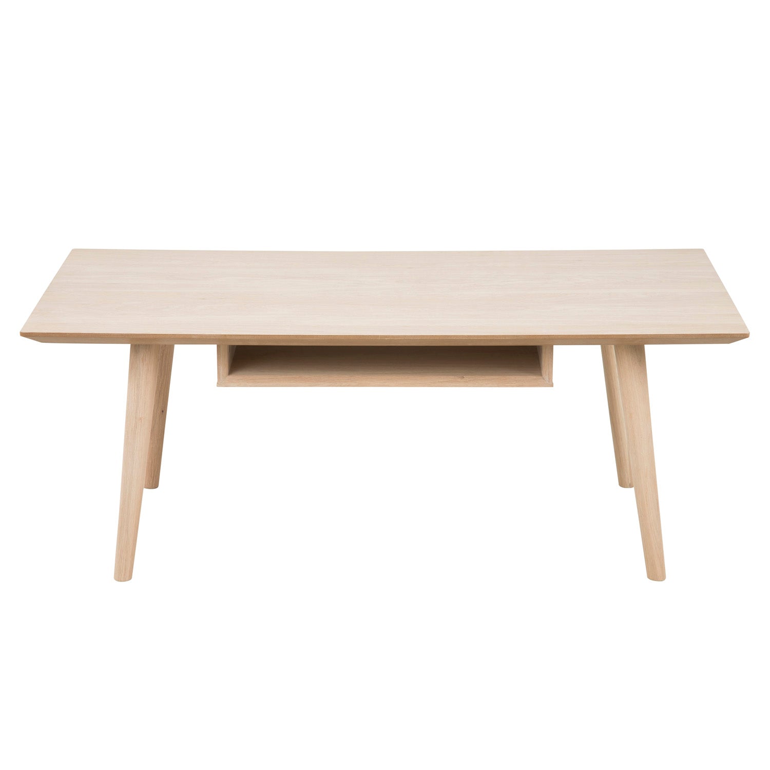 Produktbillede af ACT NORDIC Century sofabord m. hylde hvidpigmenteret egetræsfiner og eg 115x60 i premium kvalitet